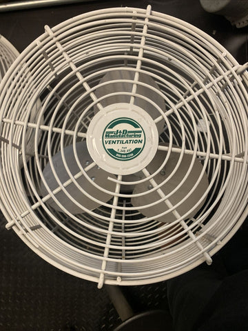 J&D Manufacturing Green Breeze HAF Recirculating Fan, 12" w/o Hardware