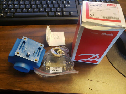 GENUINE DANFOSS SOLENOID COIL 018F6816, 110V, 60Hz, 16W, CONNECTION BOX w.LED-Mega Mart Warehouse-Ultimate Unclaimed Freight Buyer and Seller Specialists