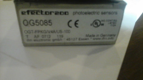 EFECTOR 0G5085 PKOTO ELECTRIC SENSOR, NEW-Mega Mart Warehouse-Ultimate Unclaimed Freight Buyer and Seller Specialists