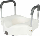 Casiva Premium Raised Toilet Seat with Safety Arms and Padded Handles-Mega Mart Warehouse-Ultimate Unclaimed Freight Buyer and Seller Specialists