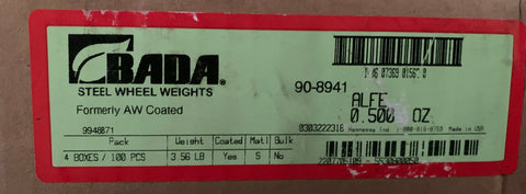 NEW Bada steel wheel weights 0.500 oz 100 pieces part# 90-8941