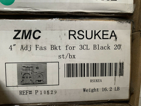 NEW ZMC 4″ Adj Fascia Bracket for 3CL 1 3/4″ RS Clutch, RSUKEA Blk (20 PC BOX)