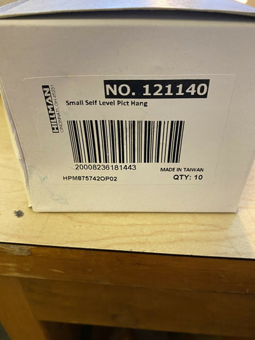 NEW HILLMAN 121140 PICTURE HANGER SAWTOOTH SELF LEVEL SM  (10 PACKAGES 6 PCS )