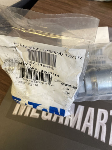 (2 )NEW 16Z-116-BG Eaton Weatherhead Z Series Crimp Hose Fittings