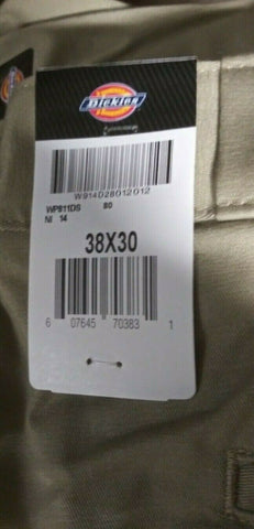 (2) NEW Mens Dickies Desert Sand Skinny Fit Twill Work Pants 38x30 NWT-Mega Mart Warehouse-Ultimate Unclaimed Freight Buyer and Seller Specialists