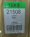 (BOX OF 6)TEKS 21508 Lathe Screw 8" X 1" Steel Zinc Plated-Mega Mart Warehouse-Ultimate Unclaimed Freight Buyer and Seller Specialists