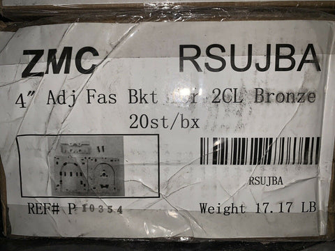 NEW ZMC 4″ Adj Fascia Bracket for 2CL 1 1/2″ RS Clutch, RSUJBA Brn (20 PC BOX)