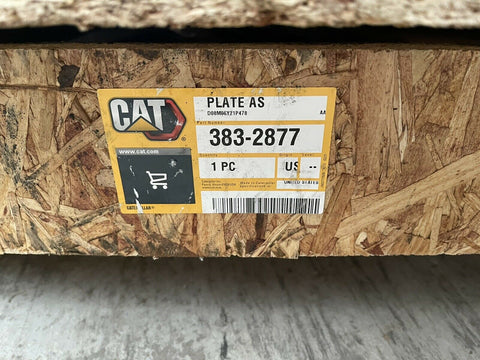 NEW GENUINE CAT PLATE AS 383-2877, D08M06Y21P478  **FREE SHIPPING**