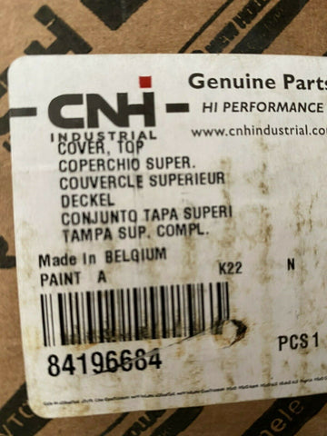 BRAND NEW GENUINE 84196684 CNHI TRANSITION CHUTE TOP COVER