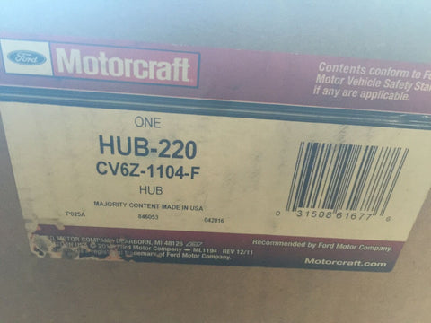 GENUINE MOTORCRAFT FORD OEM-Rear Hub & Bearing CV6Z1104F HUB-220-Mega Mart Warehouse-Ultimate Unclaimed Freight Buyer and Seller Specialists