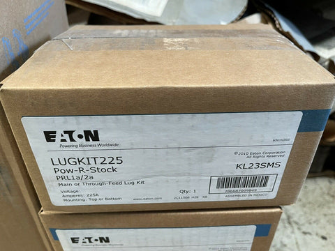 NEW EATON LUGKIT225 POW-R-STOCK PANEL BOARD LUG KIT FOR 3 PHASE PRL1a/2a-Mega Mart Warehouse