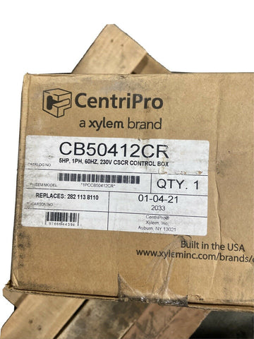 Goulds CB50412CR 5HP CSCR Control Box 230V