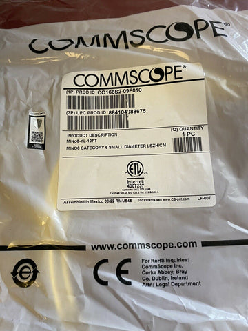 BRAND NEW Commscope CO166S2-09F010 | MiNo6 Series Category 6 Performance