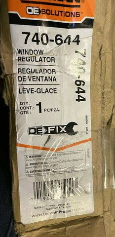 BRAND NEW  Window Regulator Front Left Dorman 740-644