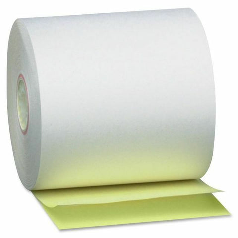 Pm 2-Ply Receipt Rolls, 3" x 90 ft, White/Canary , 50 per Carton (PMC07706)-Mega Mart Warehouse-Ultimate Unclaimed Freight Buyer and Seller Specialists