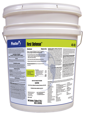 Foster First Defense 40-80 Disinfectant 5 gal. (Free Shipping)-Mega Mart Warehouse